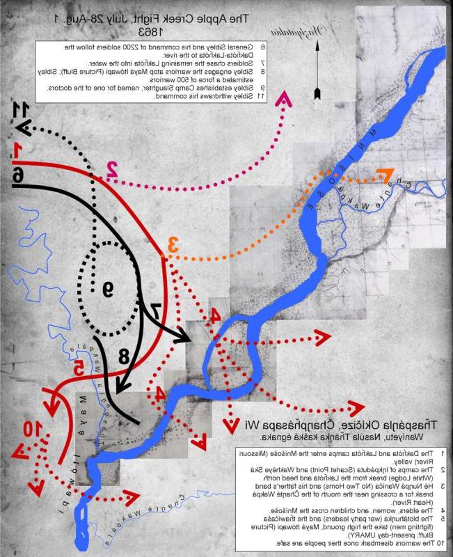 达科塔·古德豪斯苹果河战役地图