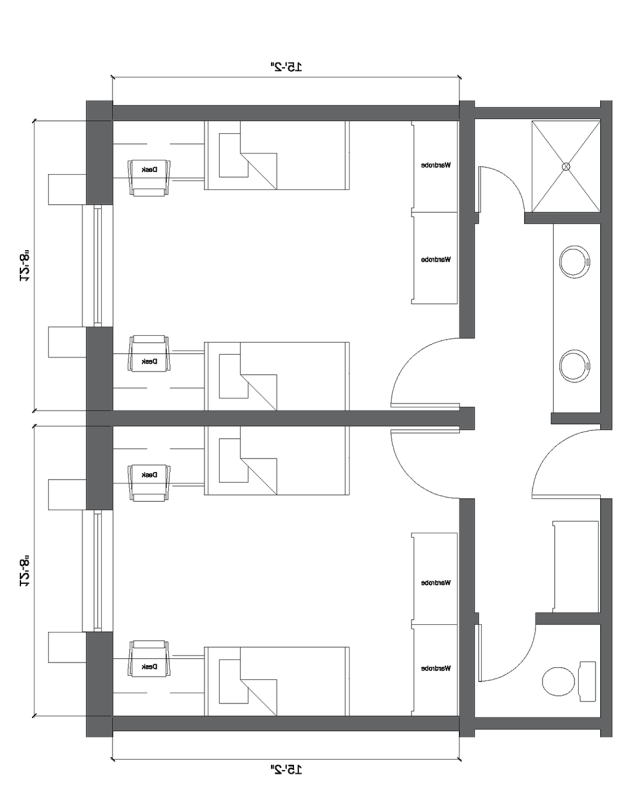 格雷格·巴特勒·霍尔套房的建筑平面图.